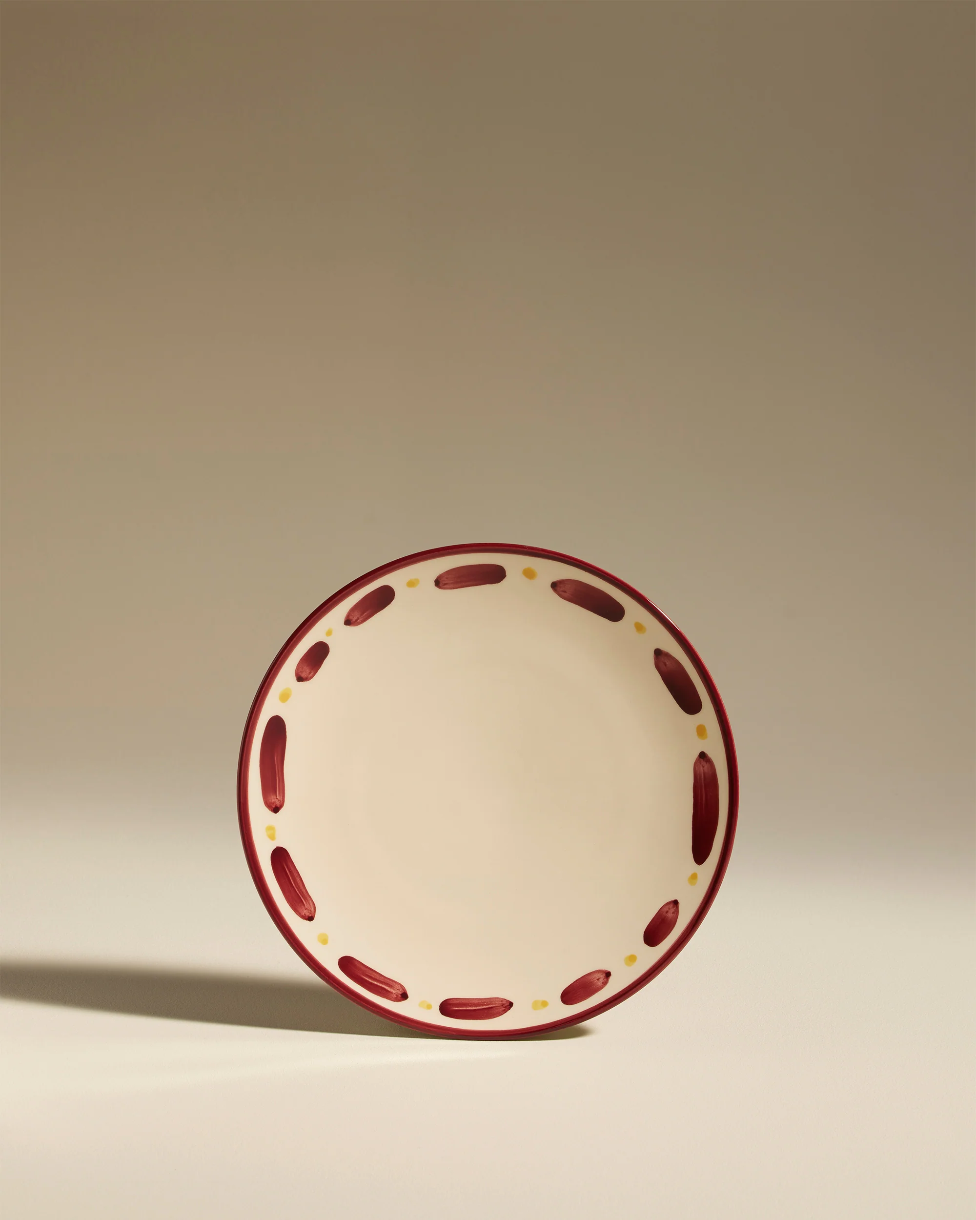 Assiette plate Aura - Carmin - Image 2