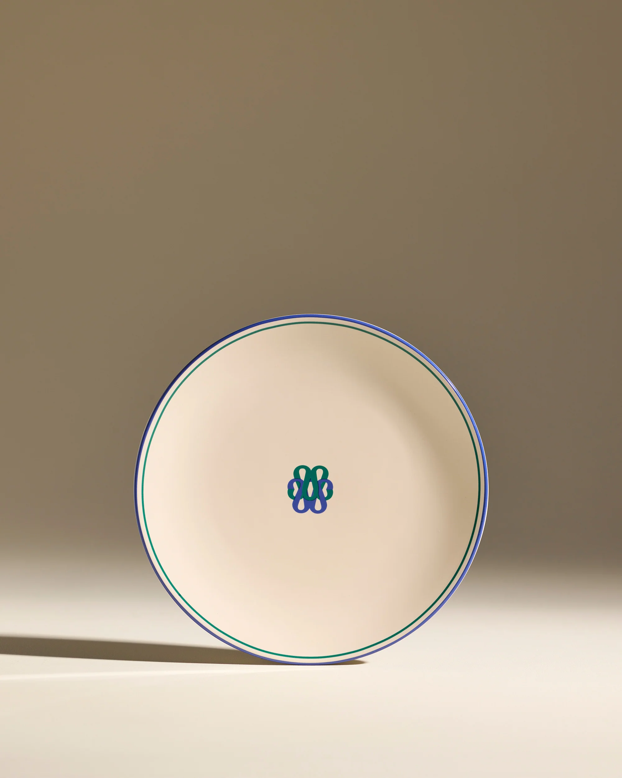 Assiette plate Reflet - Outremer