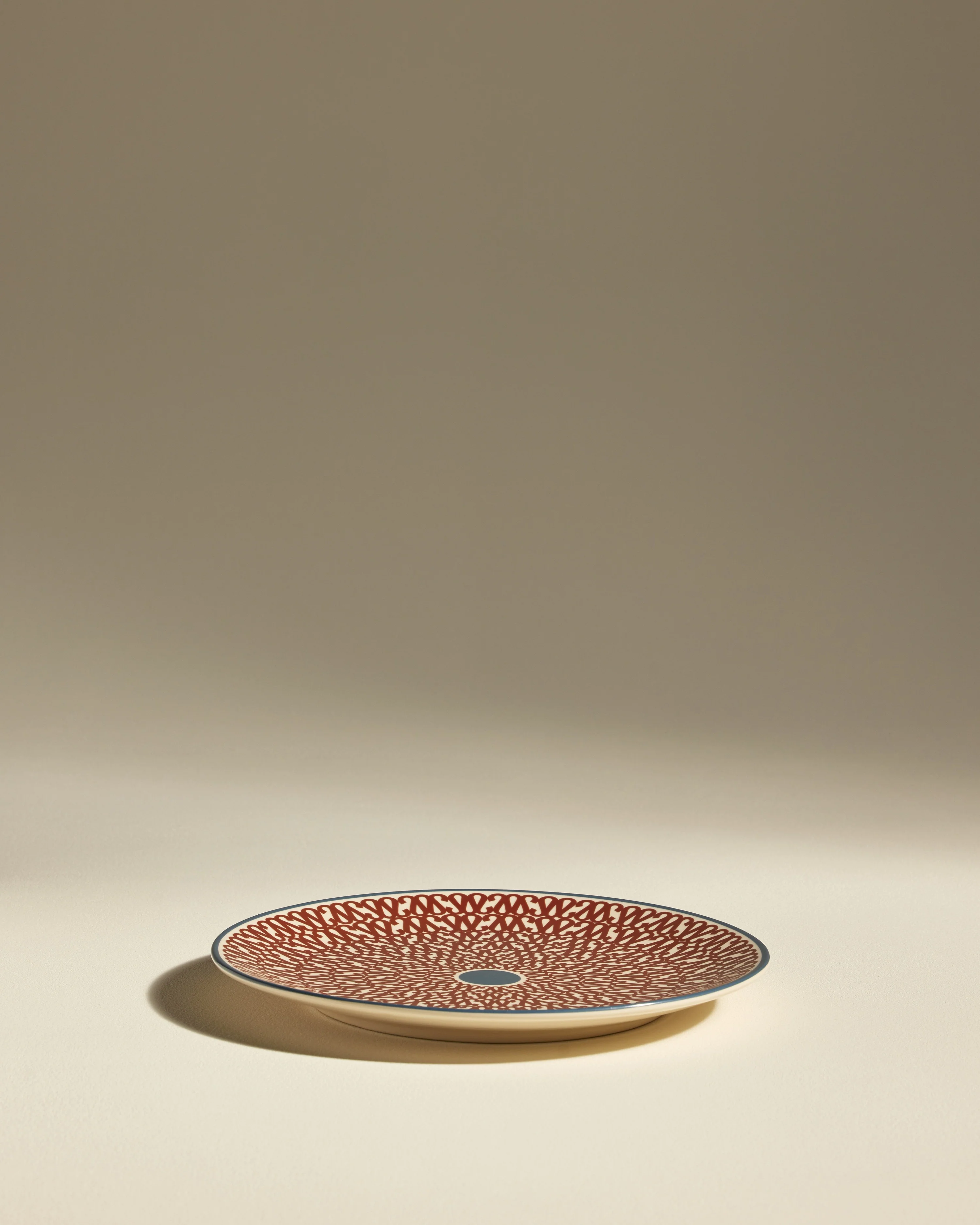 Assiette plate Sarah - Carmin