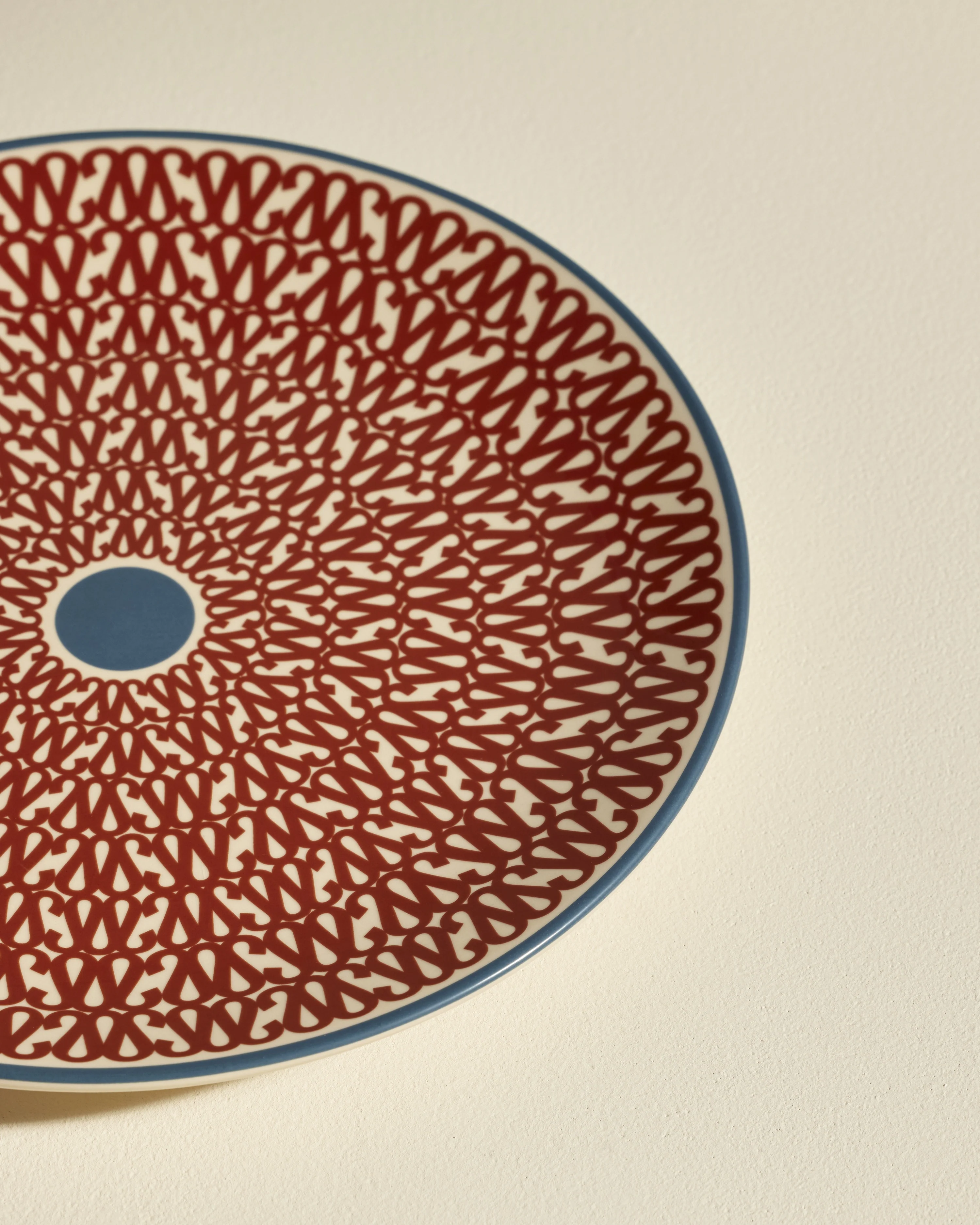 Assiette plate Sarah - Carmin - Image 3