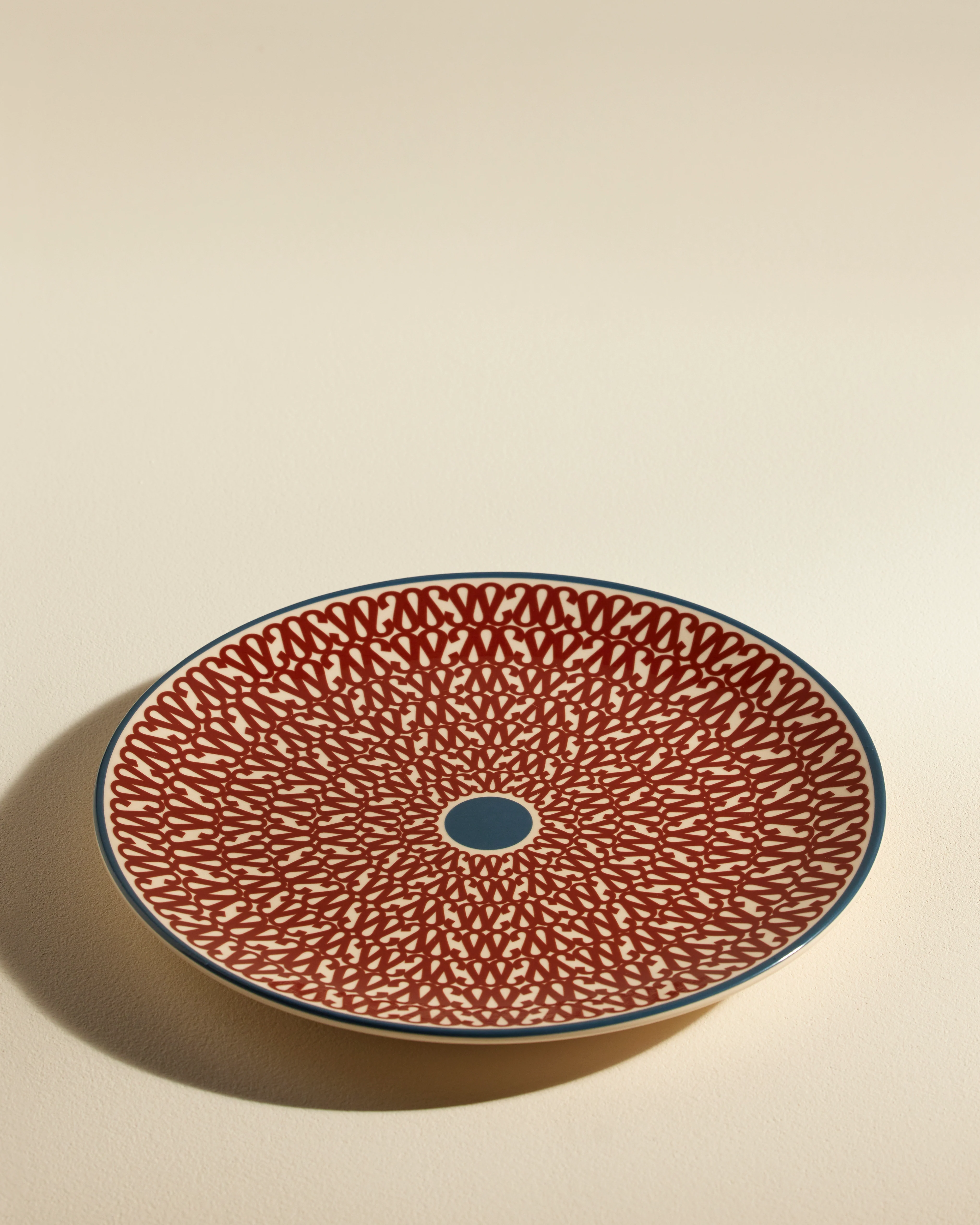 Assiette plate Sarah - Carmin - Image 4