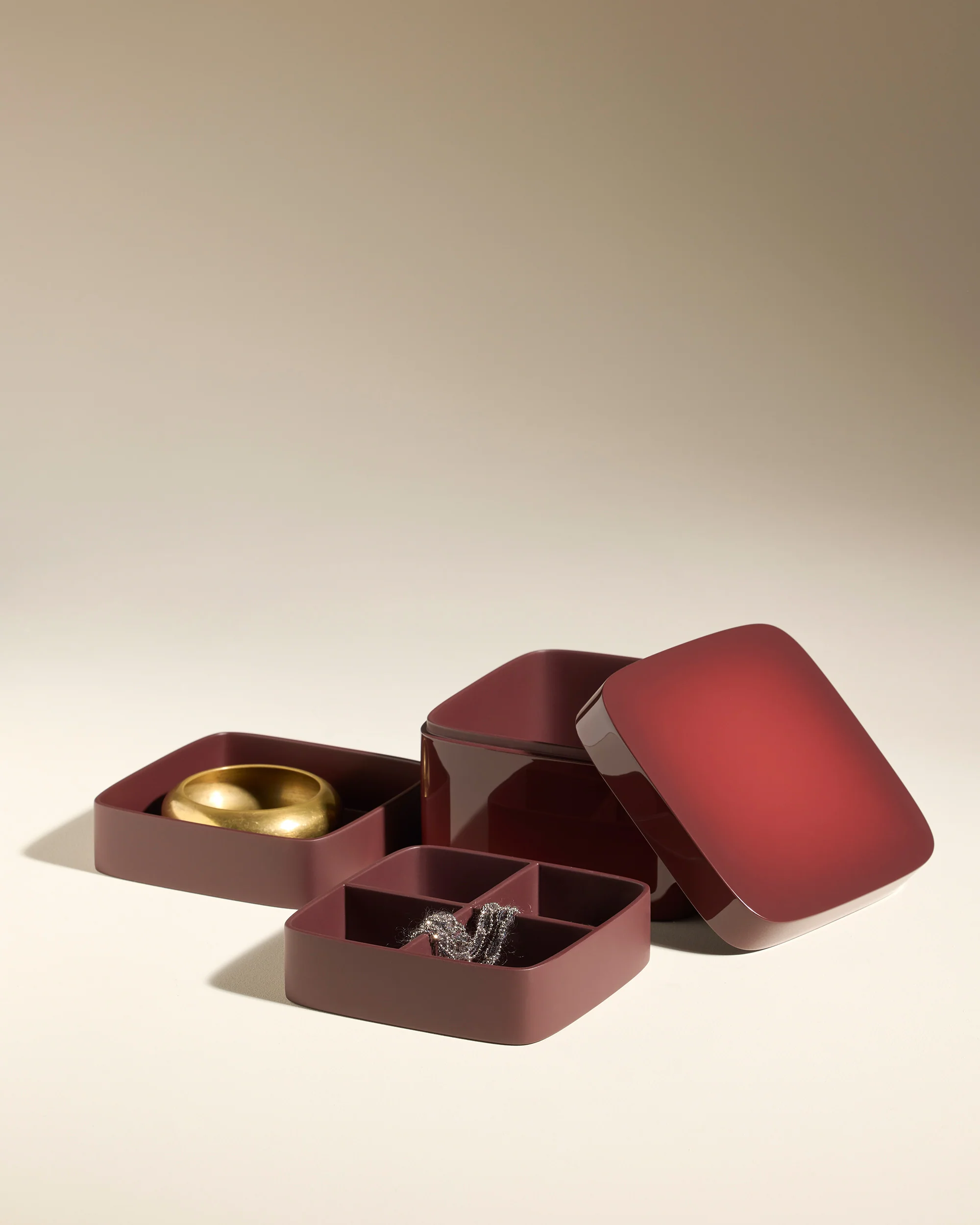 Boîte à bijoux Oscar - Carmin - Image 3