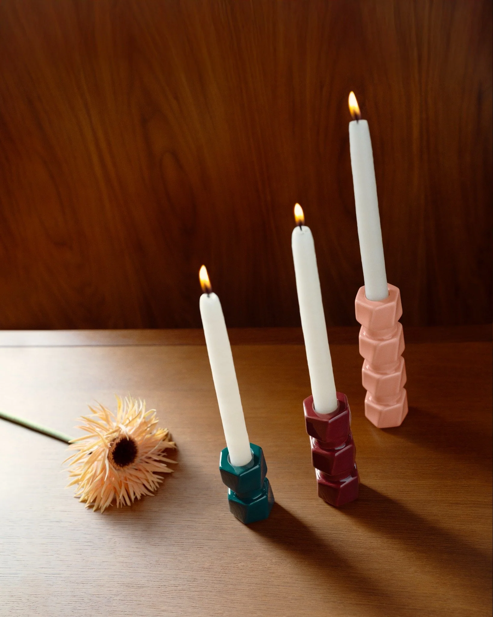 Bougeoir Colonna - Rose - Image 7