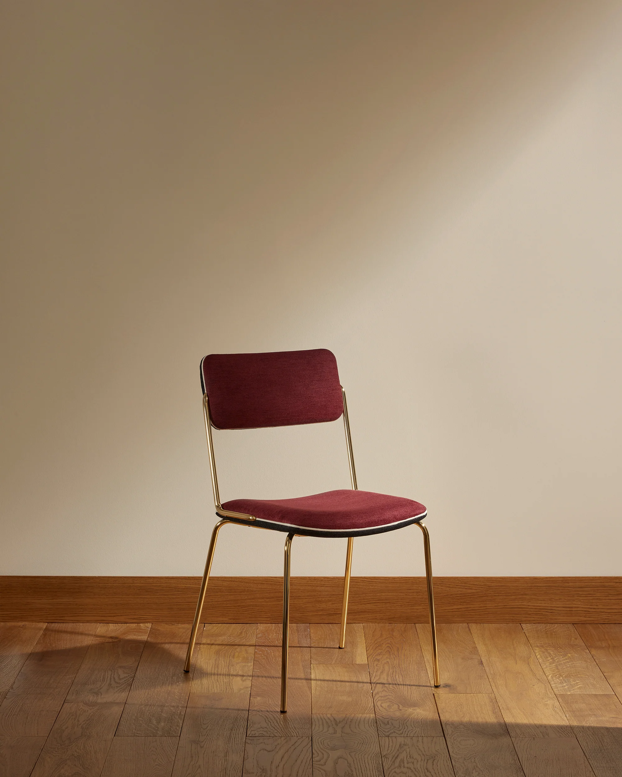 Chaise Double Jeu - Doré / Cassis - Image 3