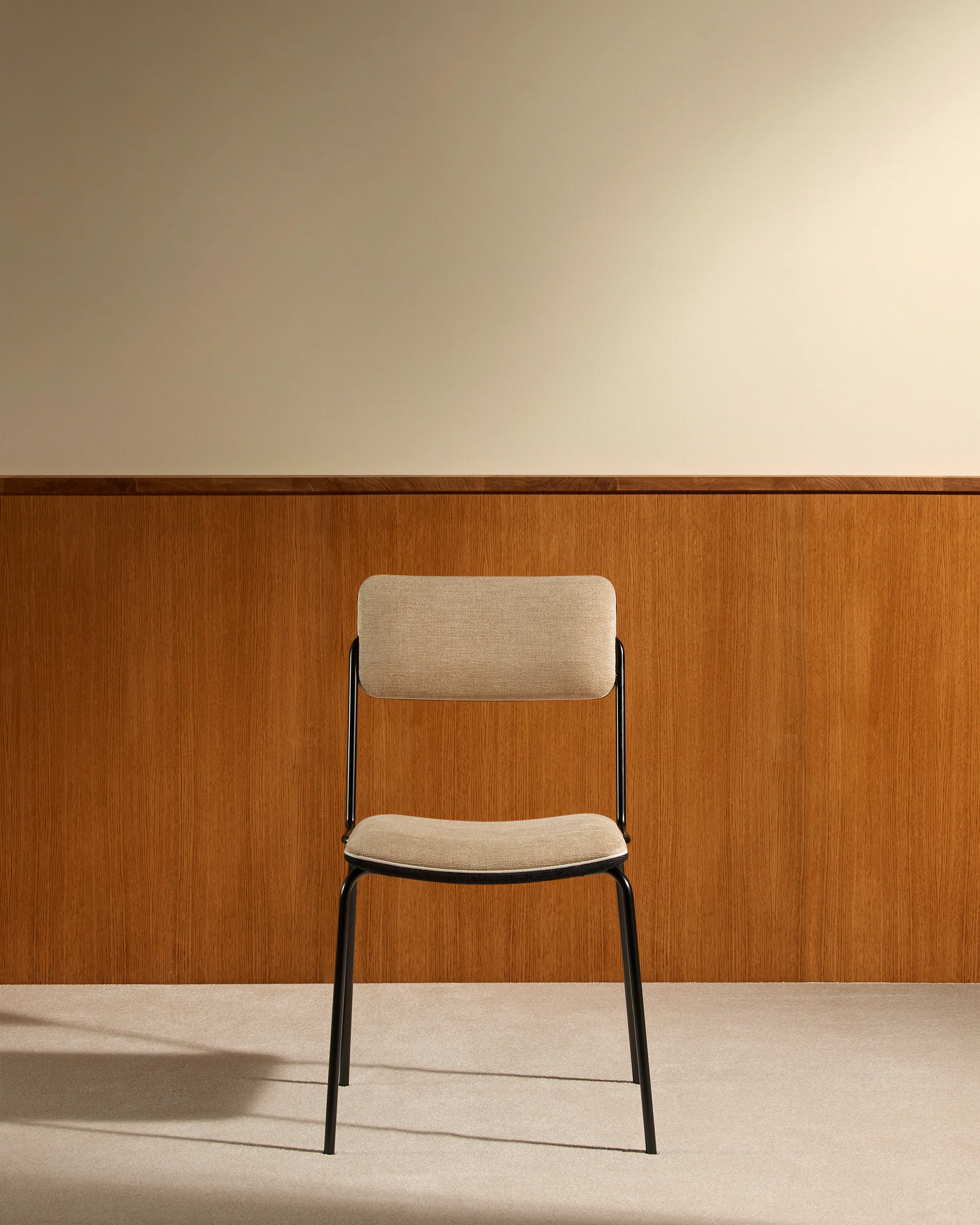 Chaise Double Jeu - Noir / Lin