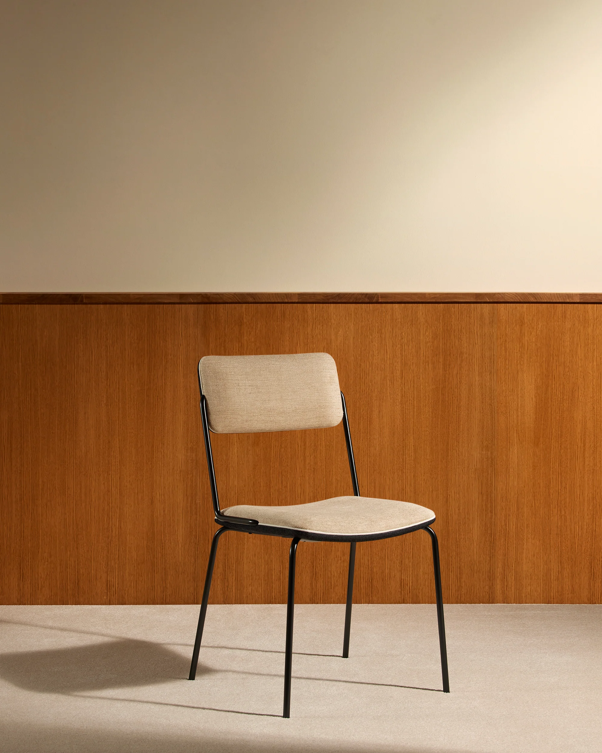 Chaise Double Jeu - Noir / Lin - Image 3