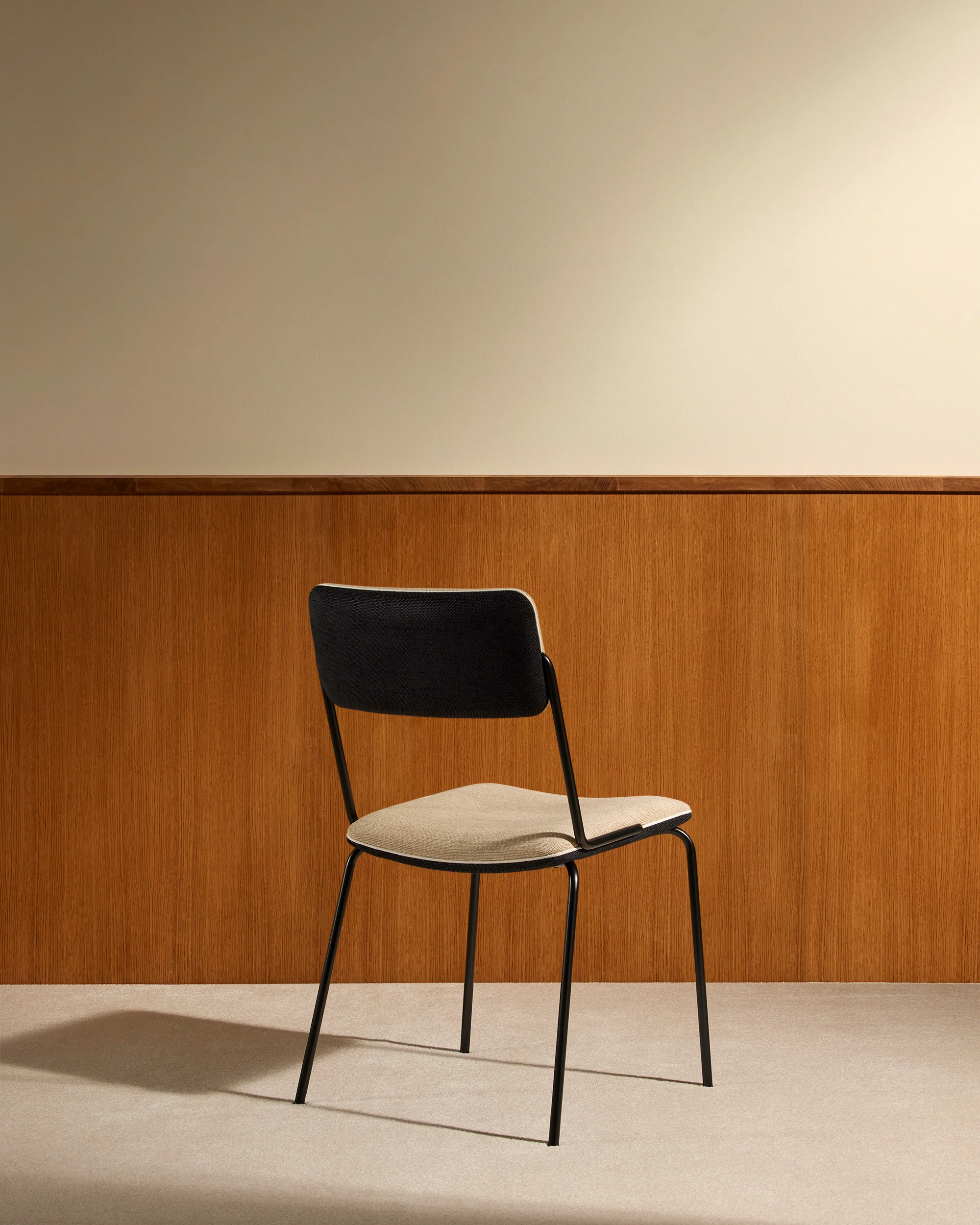 Chaise Double Jeu - Noir / Lin - Image 4