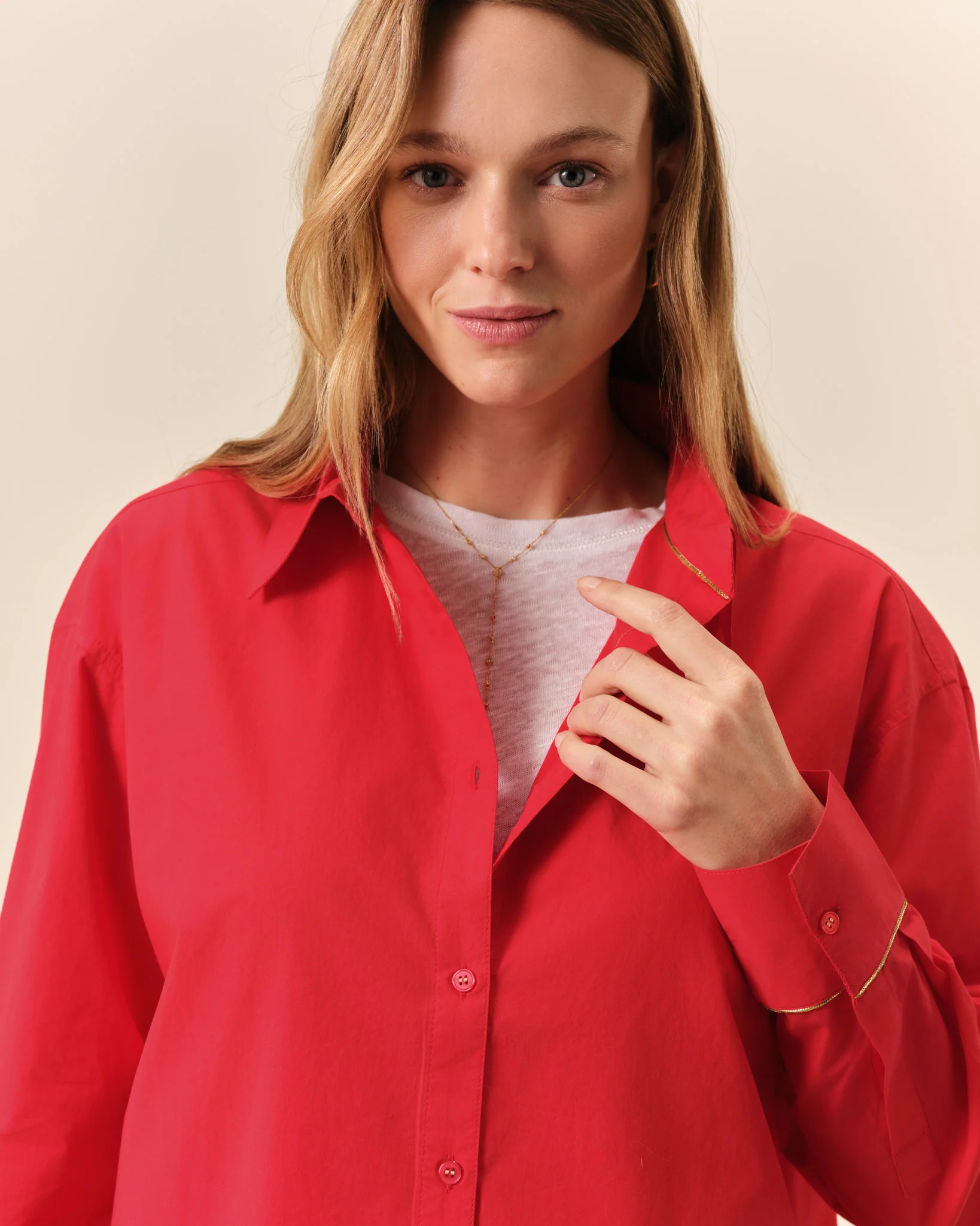 Chemise Haussmann - Rouge - Image 4