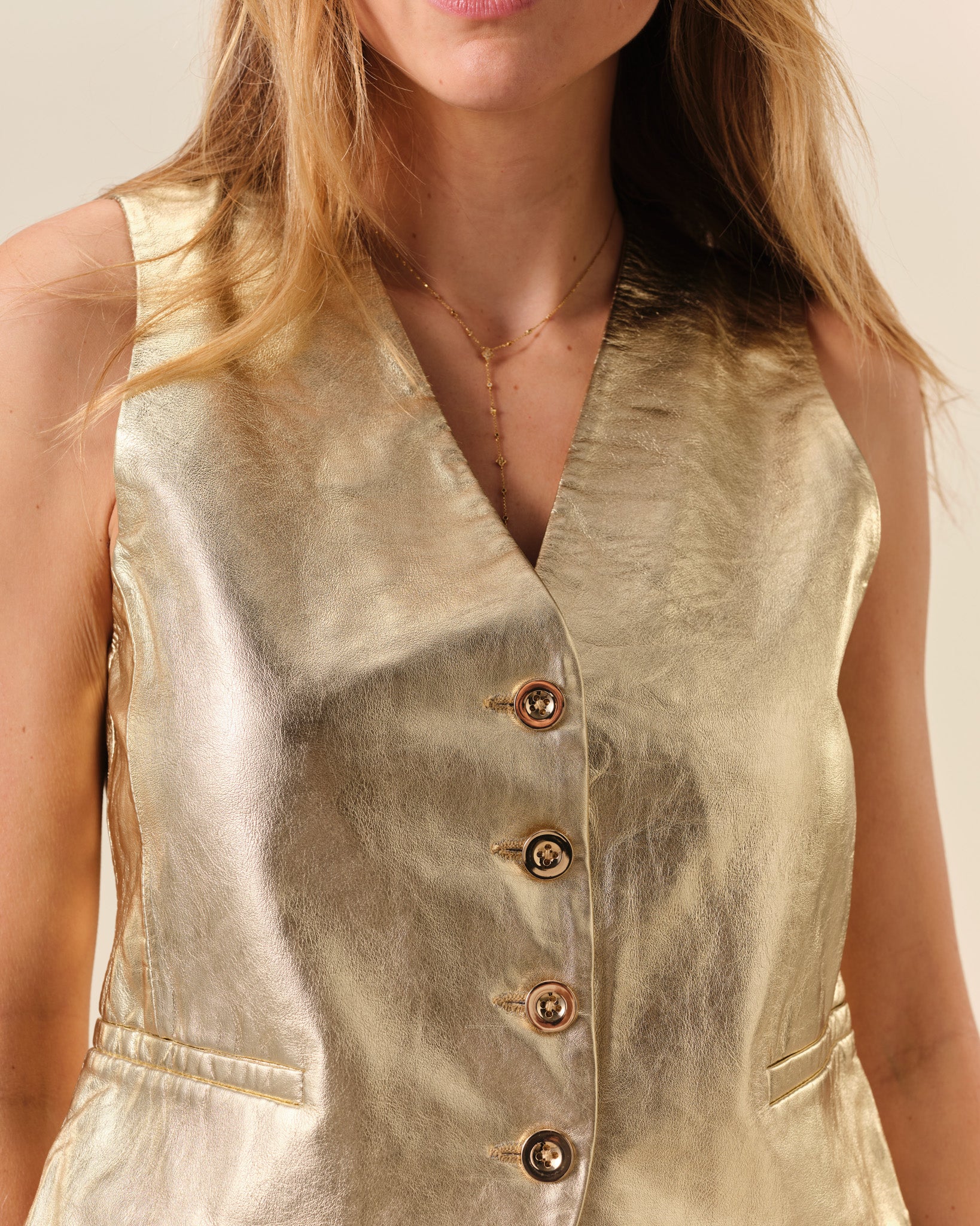 Gilet Mondor - Doré - Image 4
