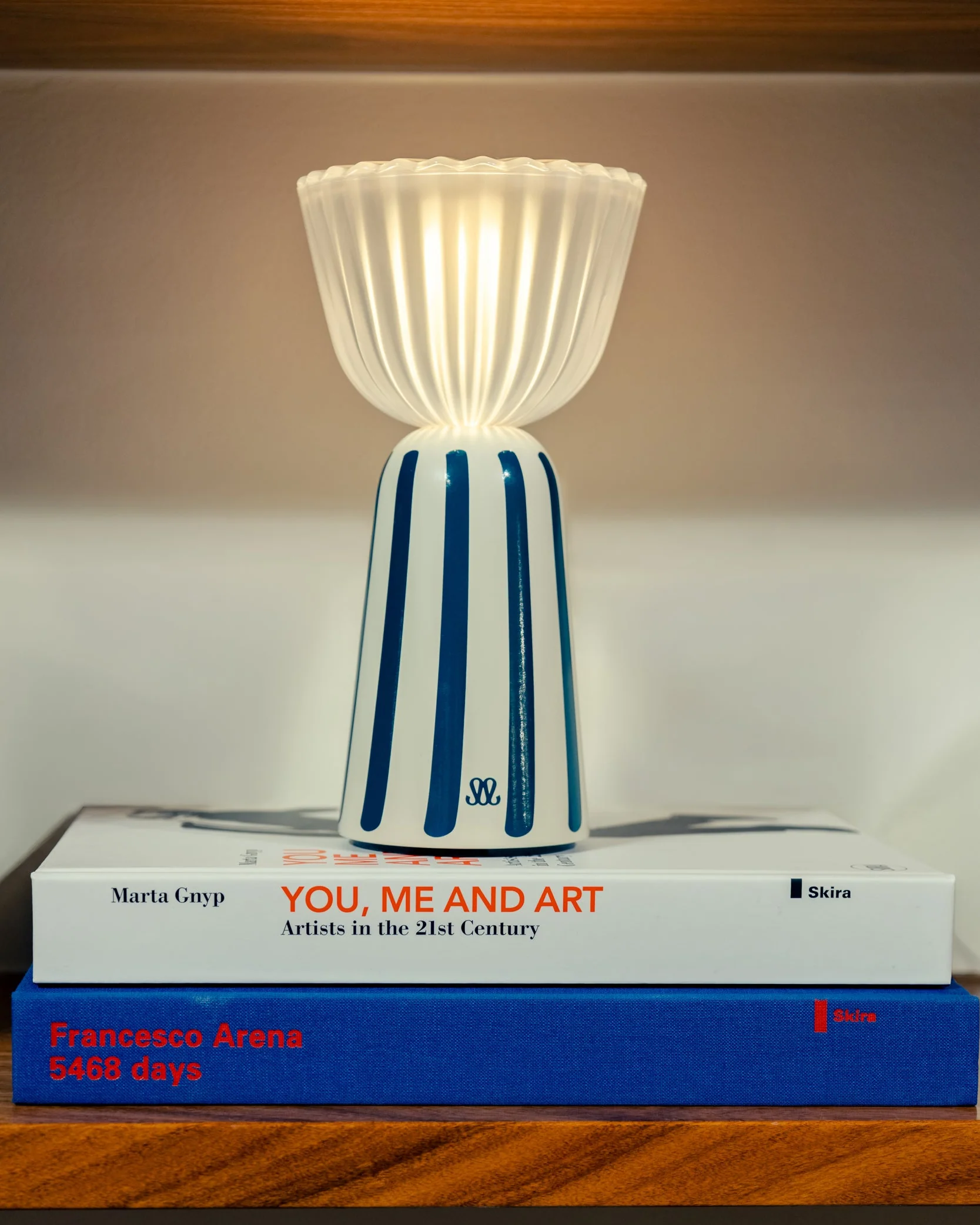 Lampe Swiing - Blanc / Bleu sarah - Image 3
