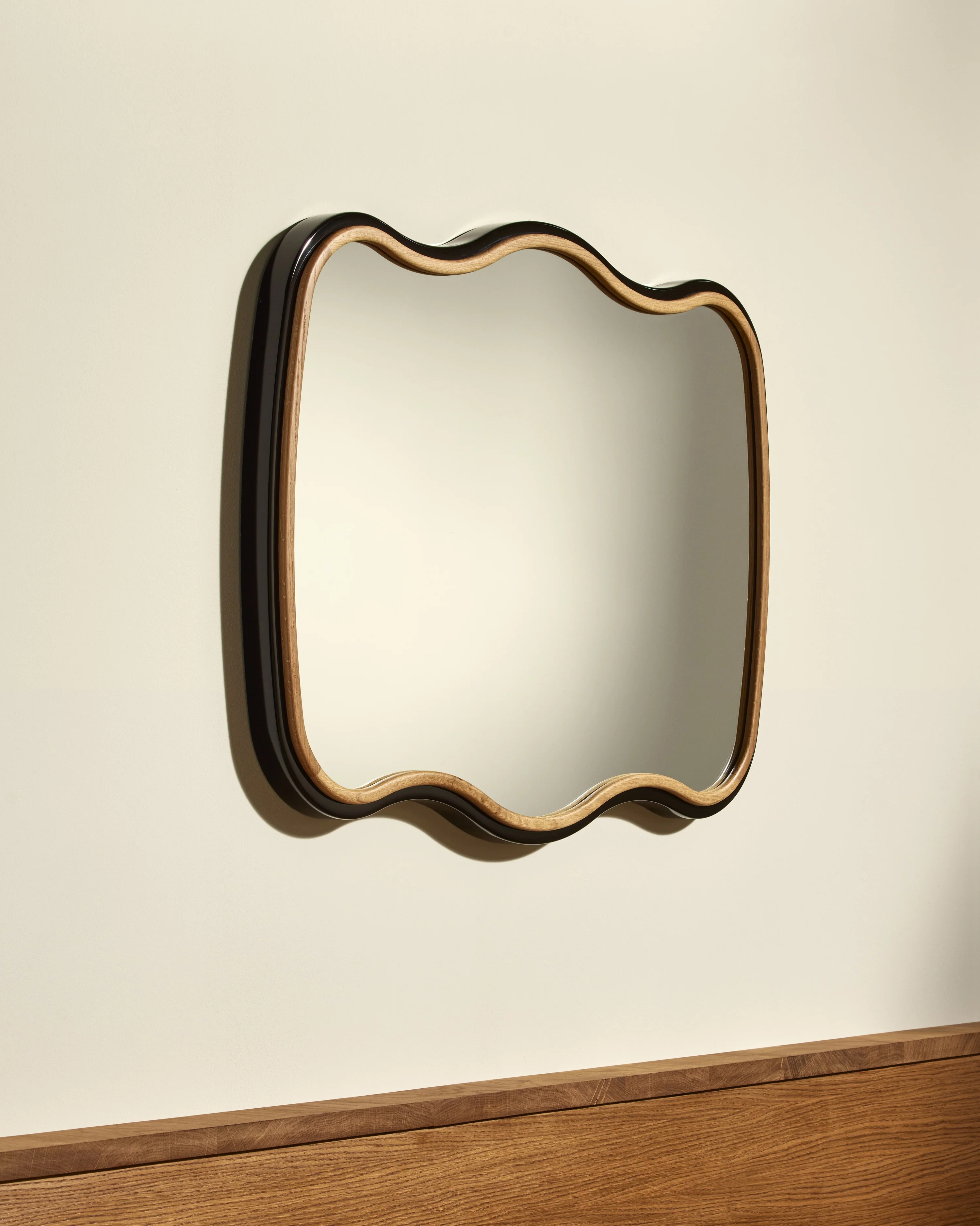 Miroir Noto 3 Vagues - Noir - Image 2