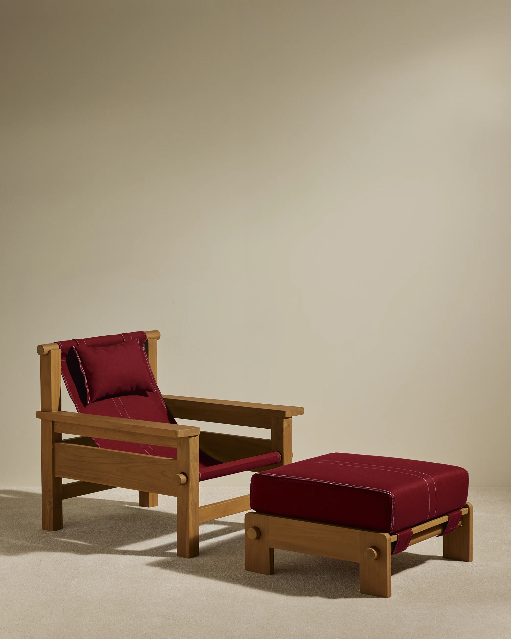 Pouf Graney - Carmin - Image 4