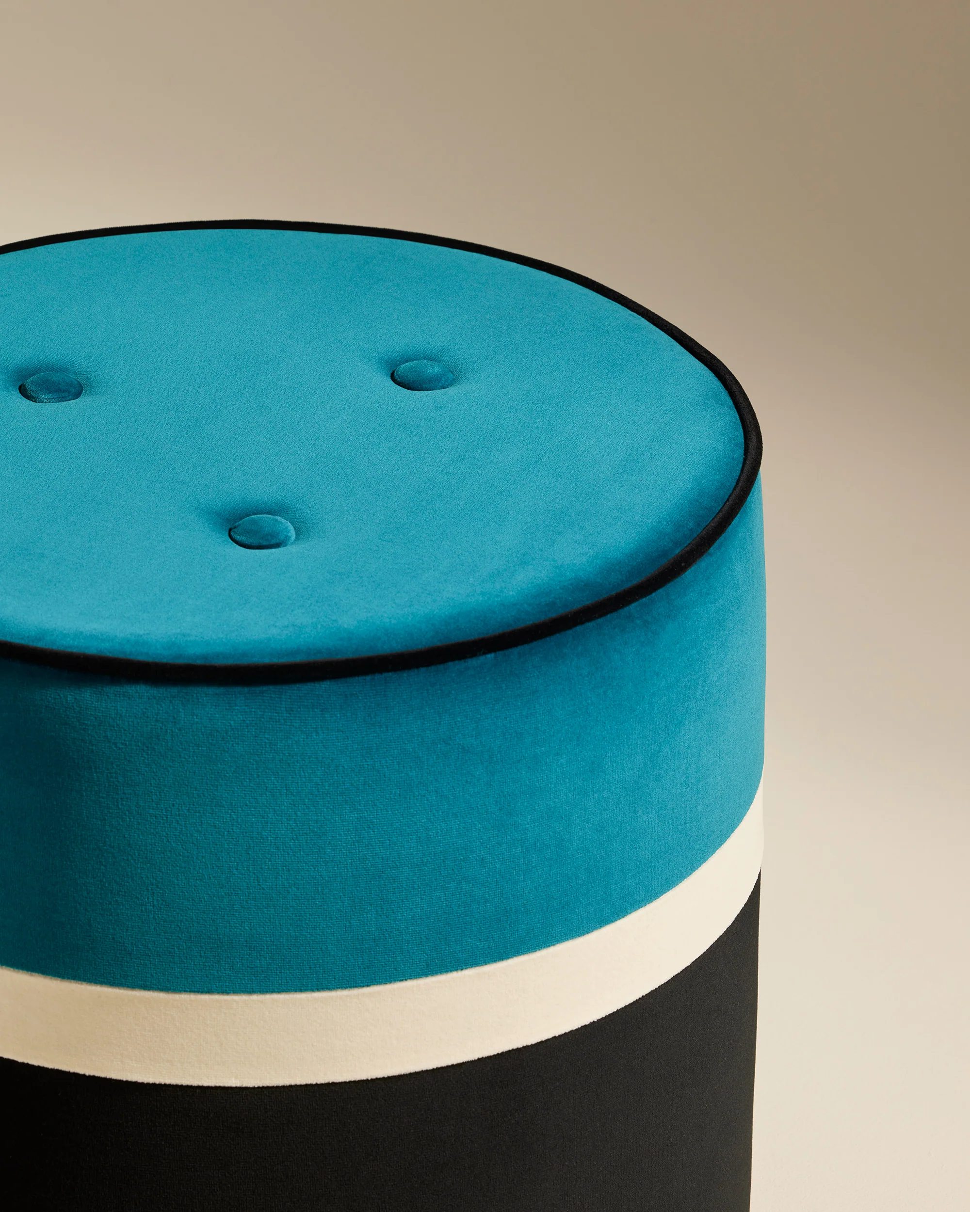 Pouf Léo - Bleu Sarah - Image 4