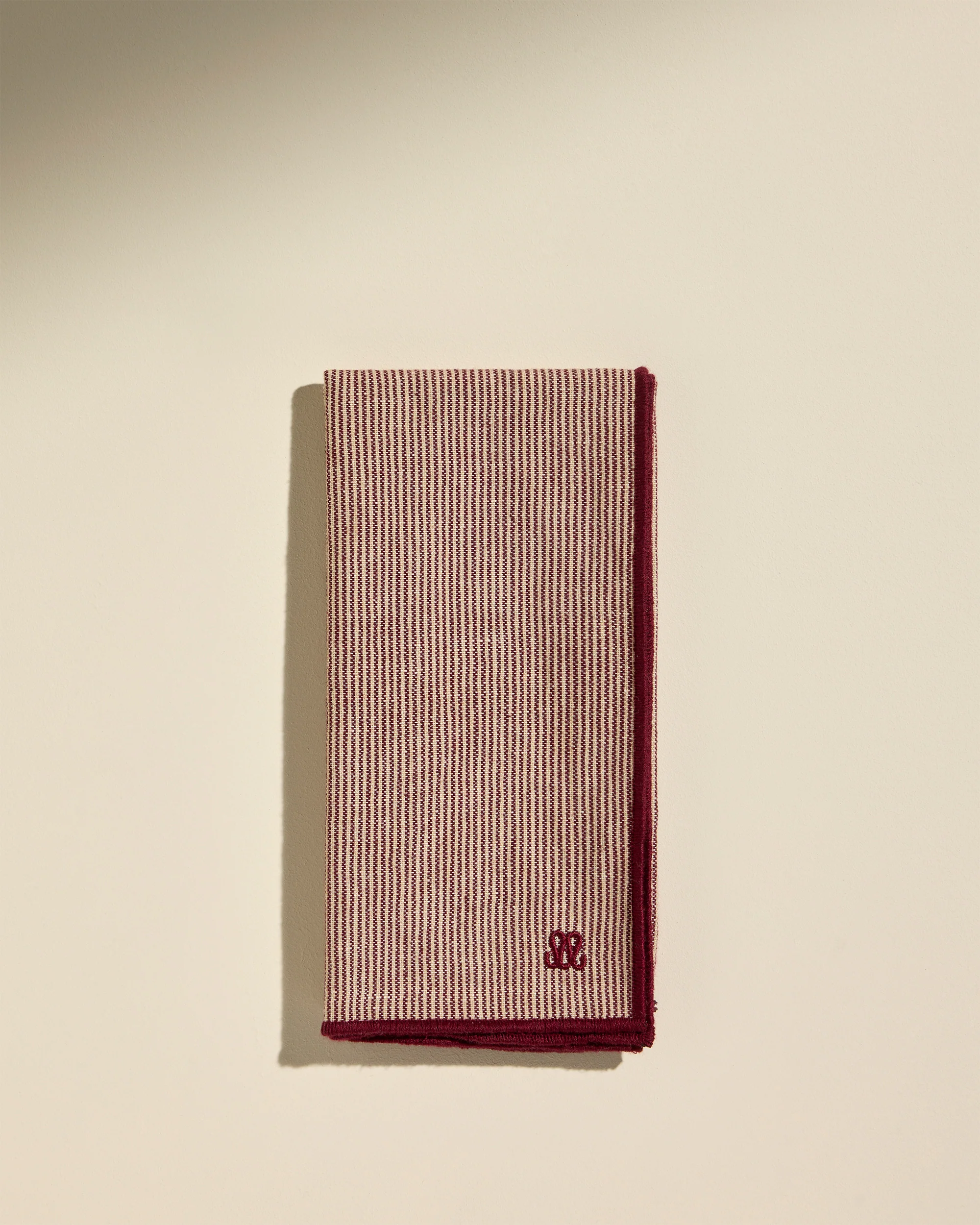 Serviette de table tempo - Carmin - Image 2