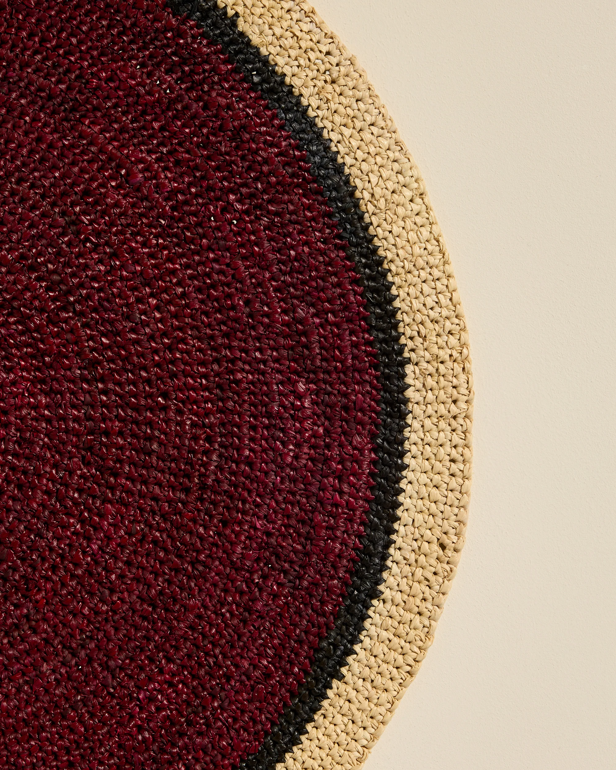 Set de table Globe - Carmin/ Naturel - Image 3