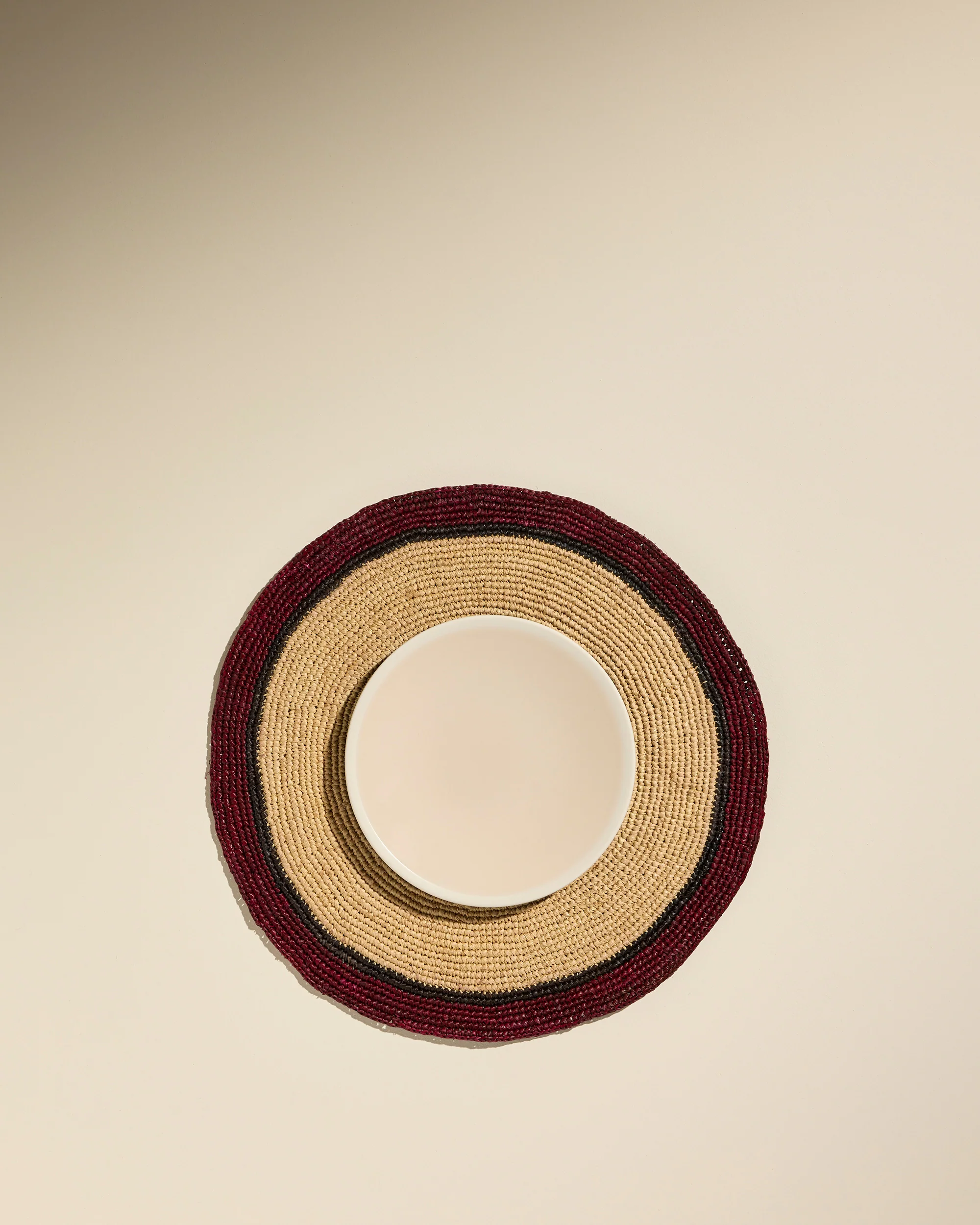 Set de table Globe - Naturel/ Carmin - Image 2