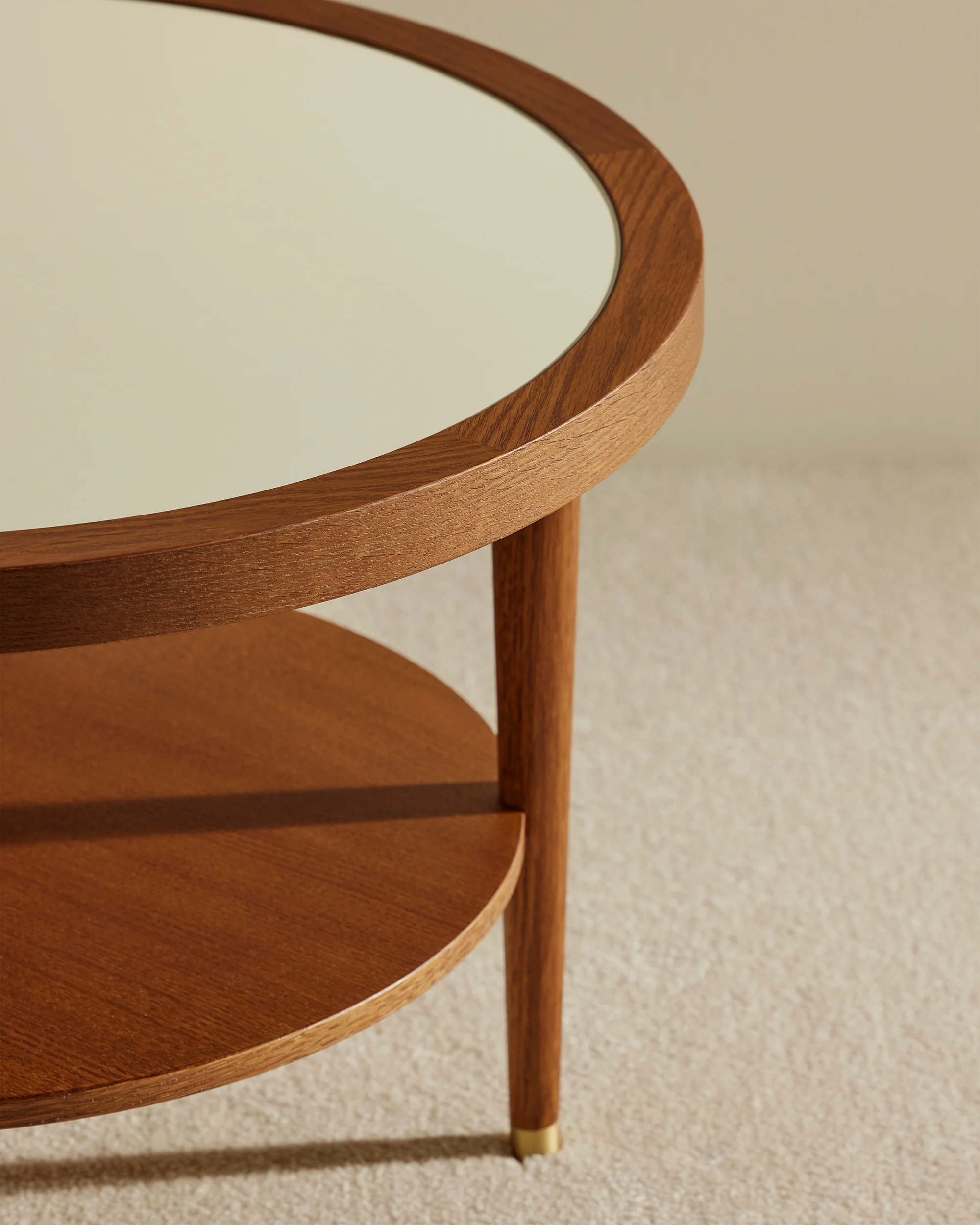Table basse ronde Puzzle - Ecru - Image 4