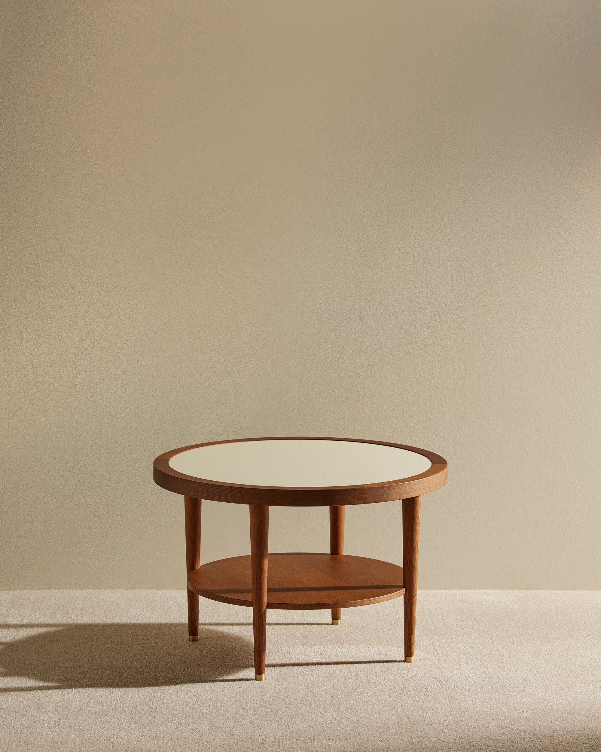 Table basse ronde Puzzle - Ecru - Image 5