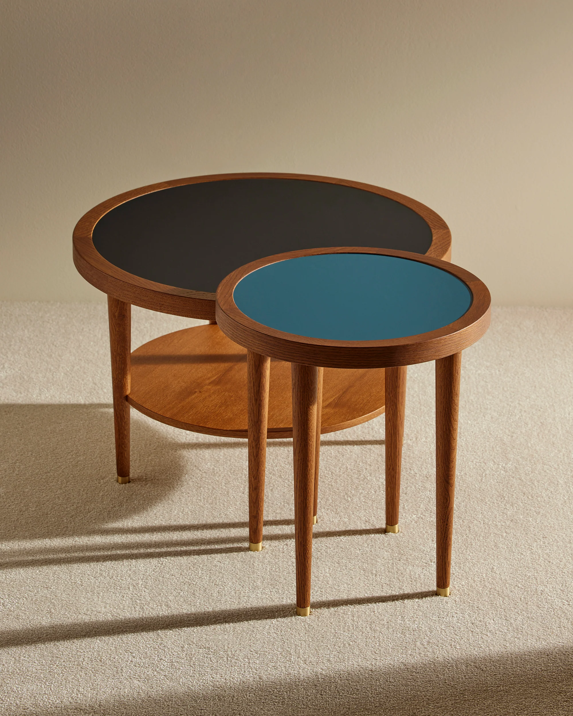 Table basse ronde Puzzle - Noir - Image 3