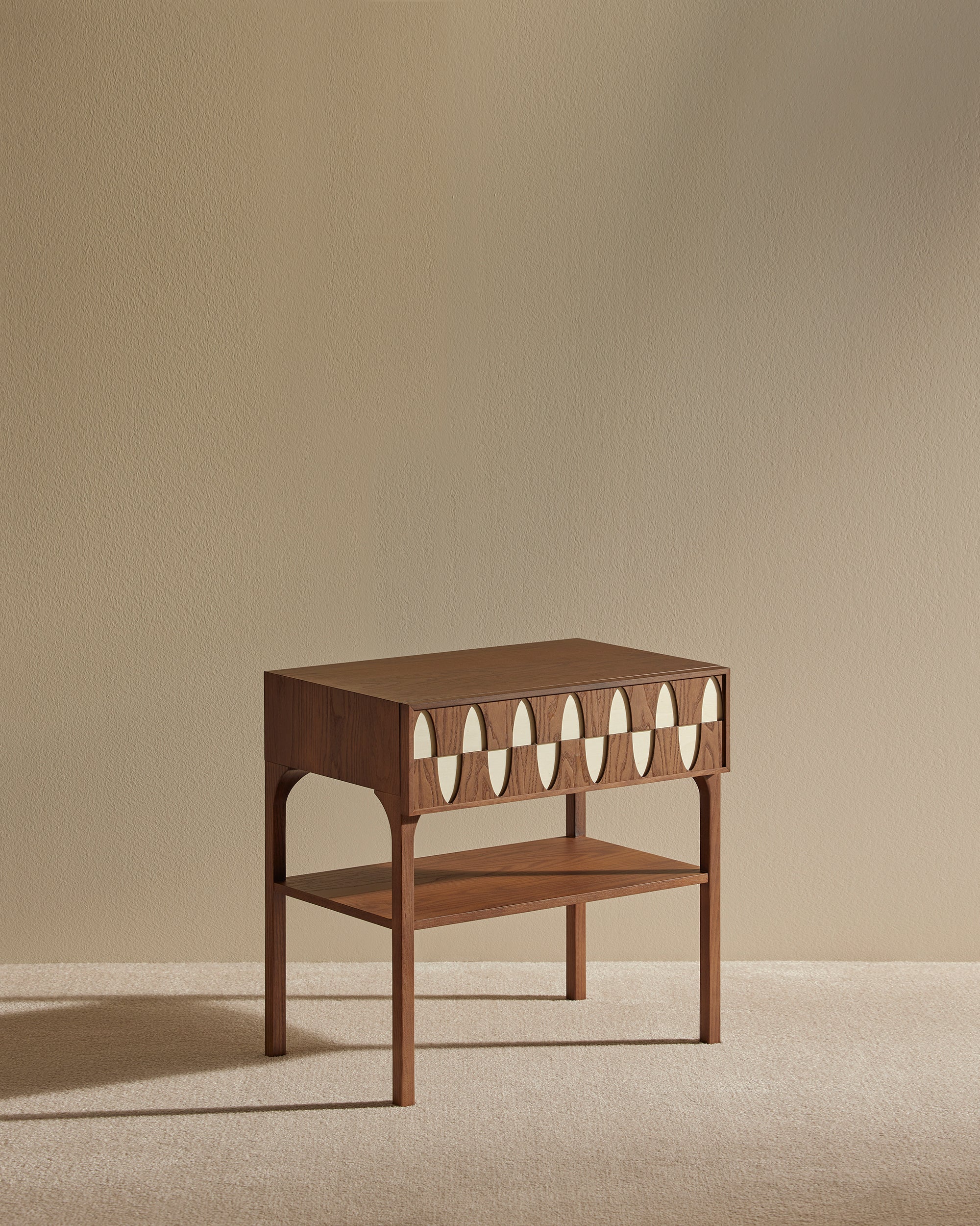 Table de chevet Ecailles - Noyer - Image 3