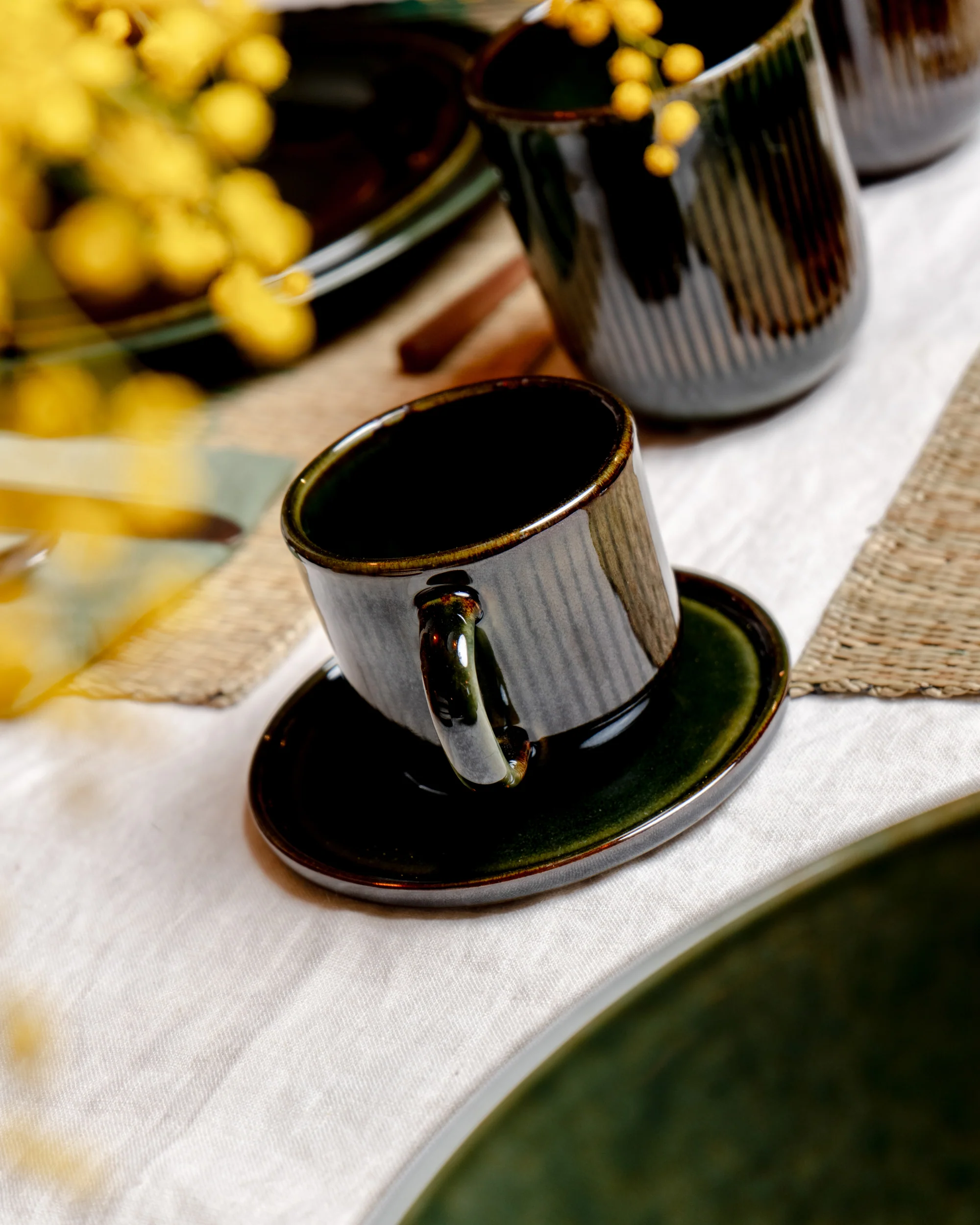 Tasse et soucoupe Tao - Forêt - Image 2