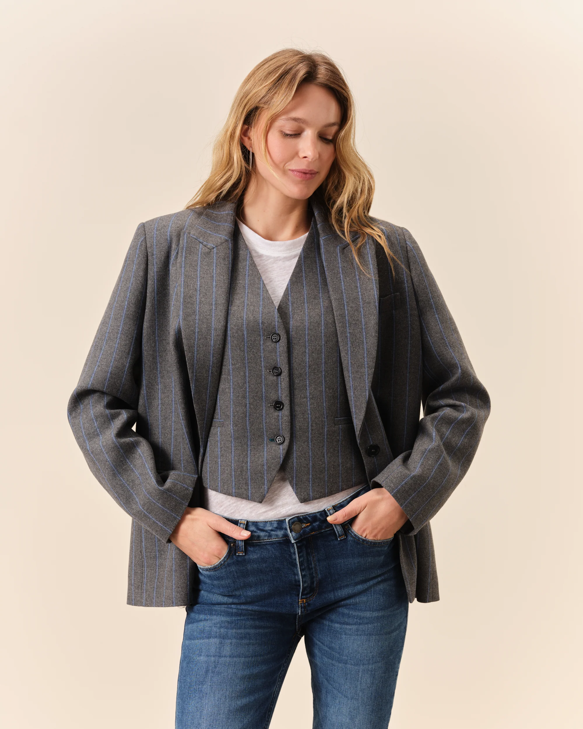 Veste Alesia - Grise - Image 3